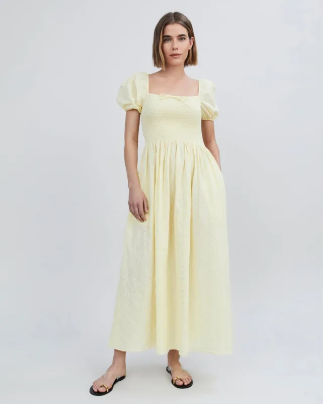 The Eyelet Corrina Dress sold by SOLID & STRIPED