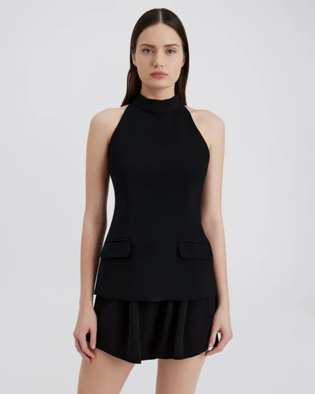 Ronit Sleeveless Top Noir sold by SOLID & STRIPED