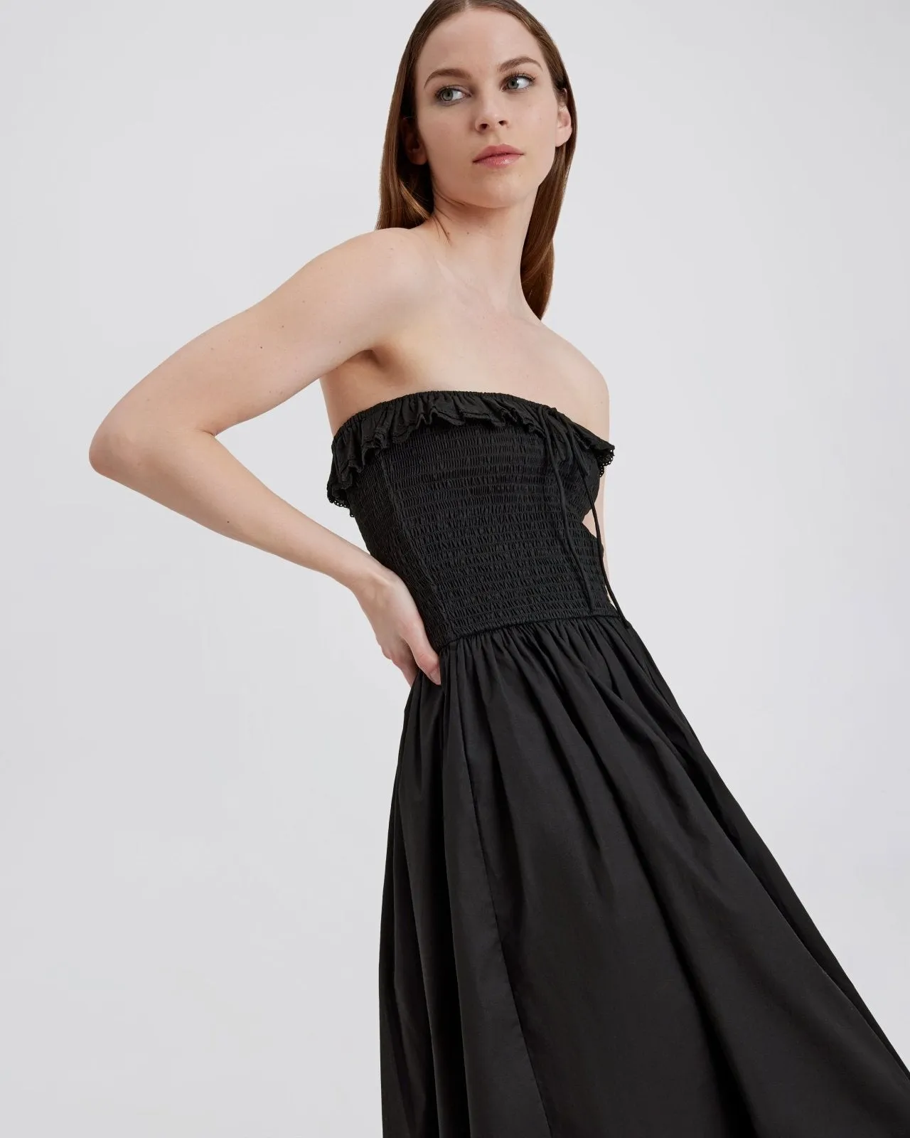 Nicole Dress Noir sold by SOLID & STRIPED product image thumbnail 5