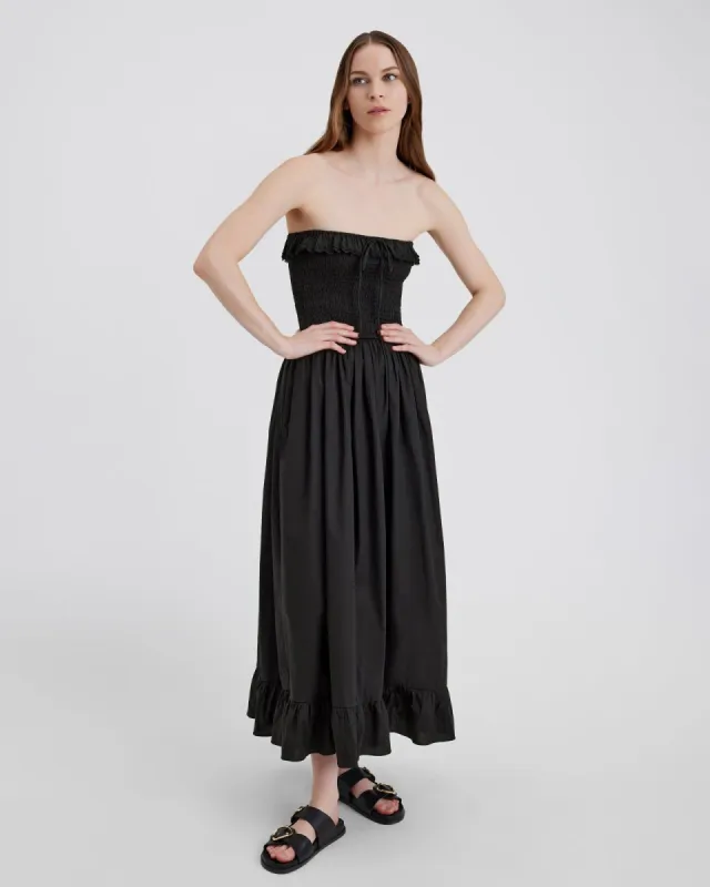 Nicole Dress Noir sold by SOLID & STRIPED