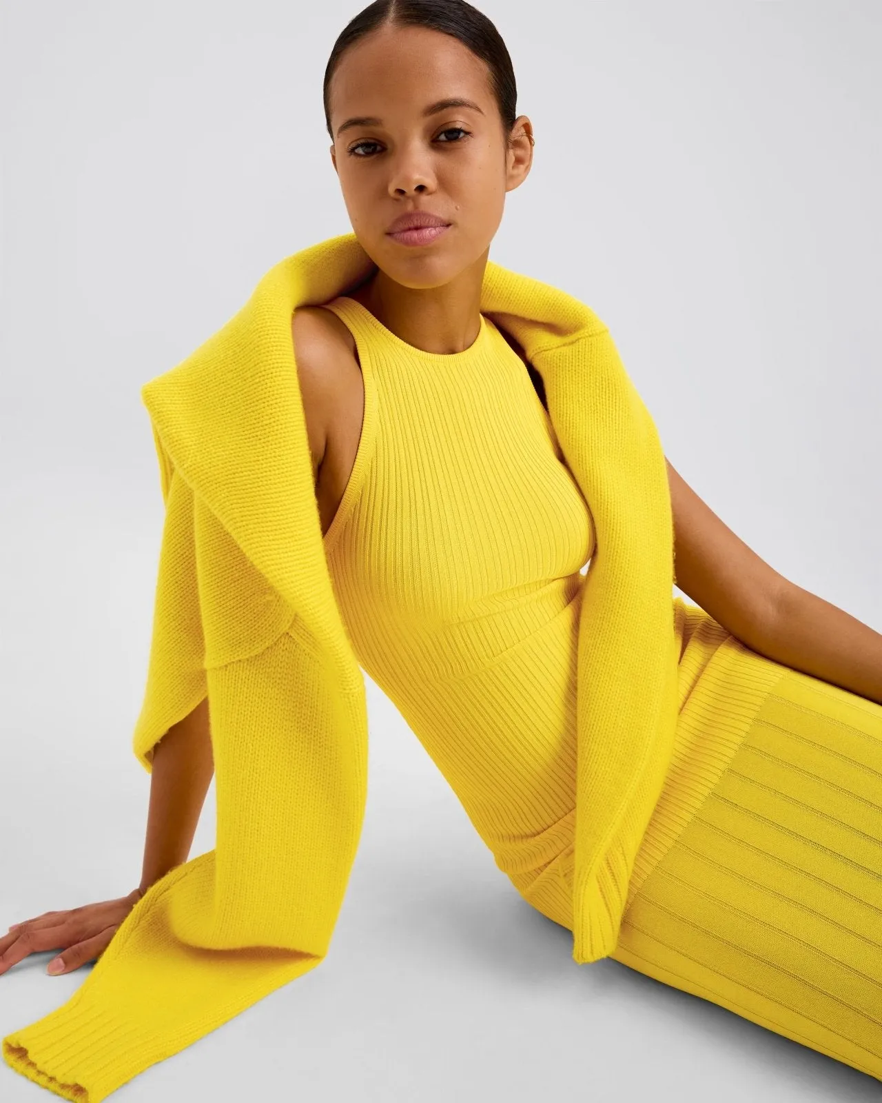 Varena Dress Sunglow sold by SOLID & STRIPED product image thumbnail 4