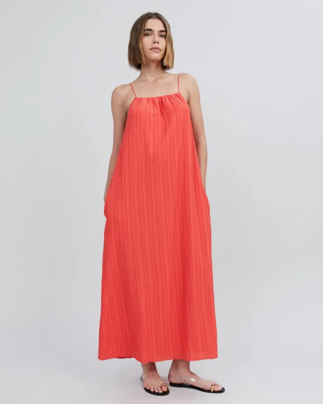 Sarai Dress Lava sold by SOLID & STRIPED