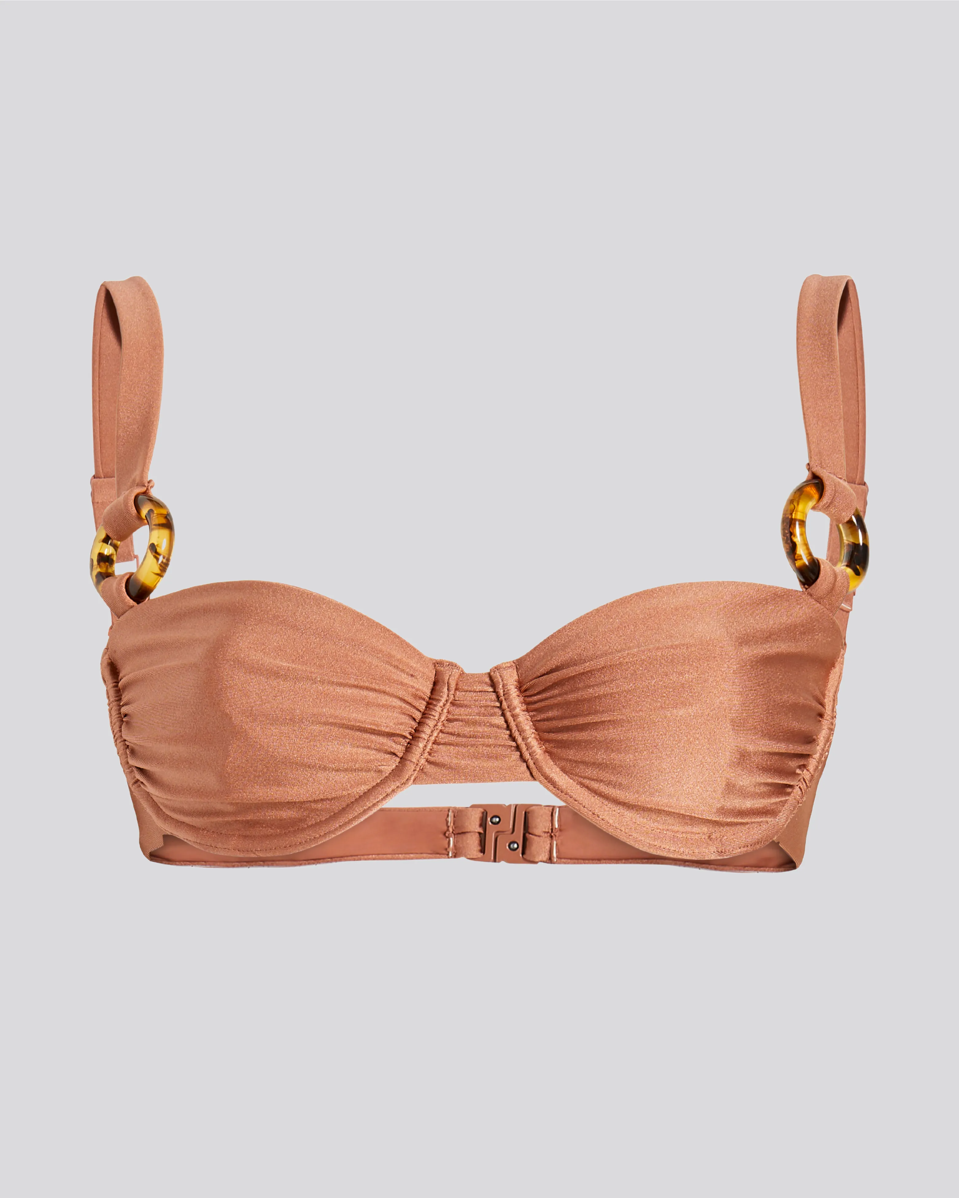 Maia Bikini Top Cocoa sold by SOLID & STRIPED product image thumbnail 2