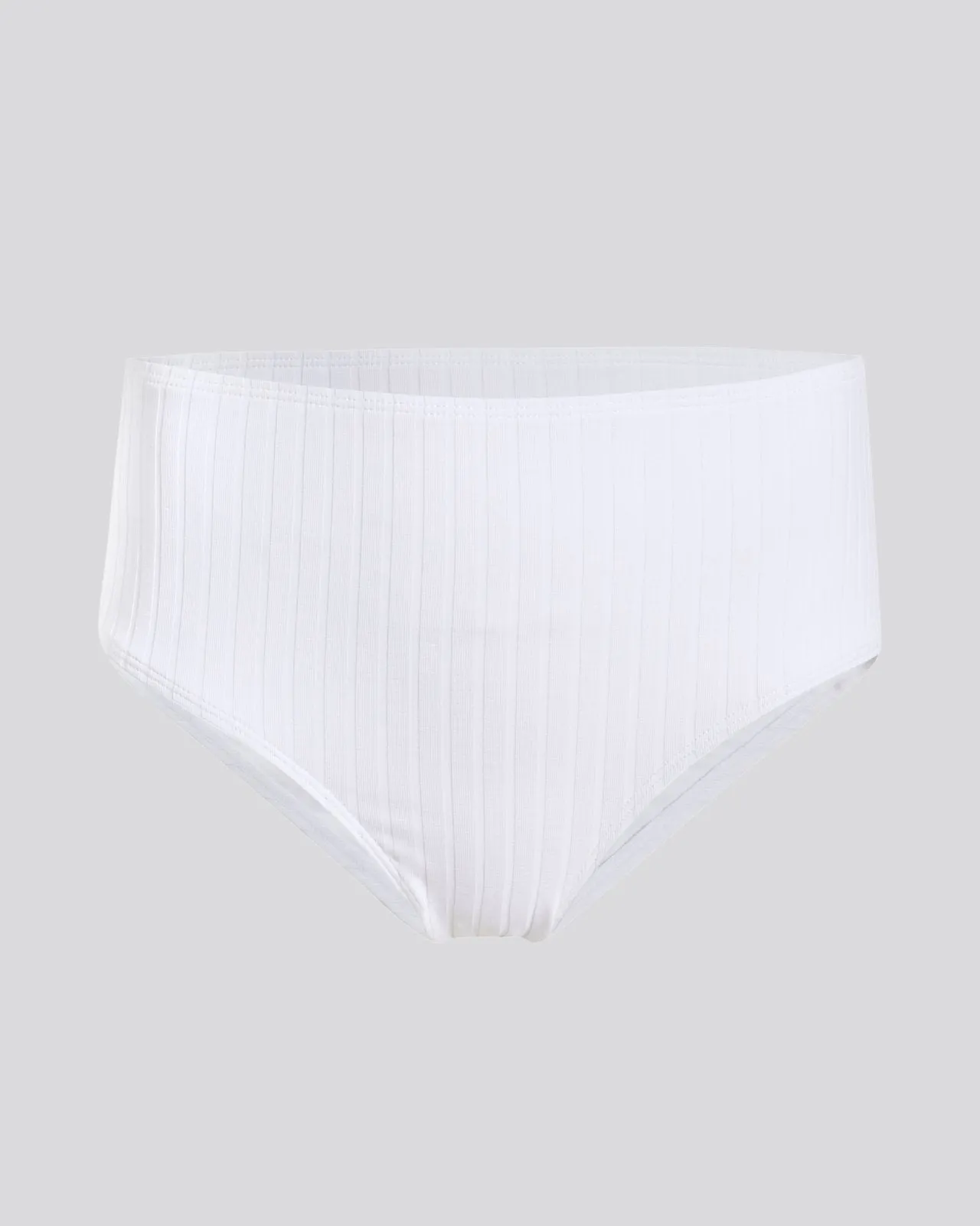 Lilo Ribbed Bikini Bottom Optic White sold by SOLID & STRIPED product image thumbnail 2