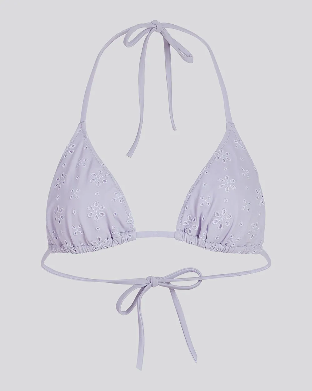 Iris Eyelet Bikini Top Lilac Pastel sold by SOLID & STRIPED product image thumbnail 2