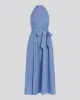 Cara Dress French Navy Stripe sold by SOLID & STRIPED