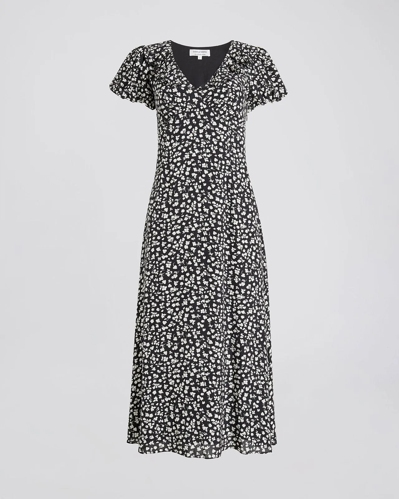 Calais Dress Ditsy Floral Noir sold by SOLID & STRIPED product image thumbnail 2