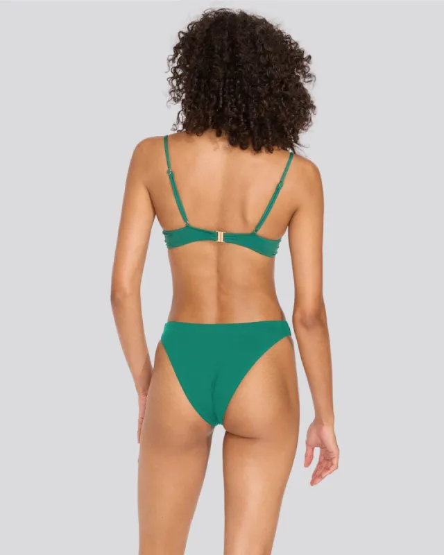 Arlo Bikini Bottom Lush Green sold by SOLID & STRIPED