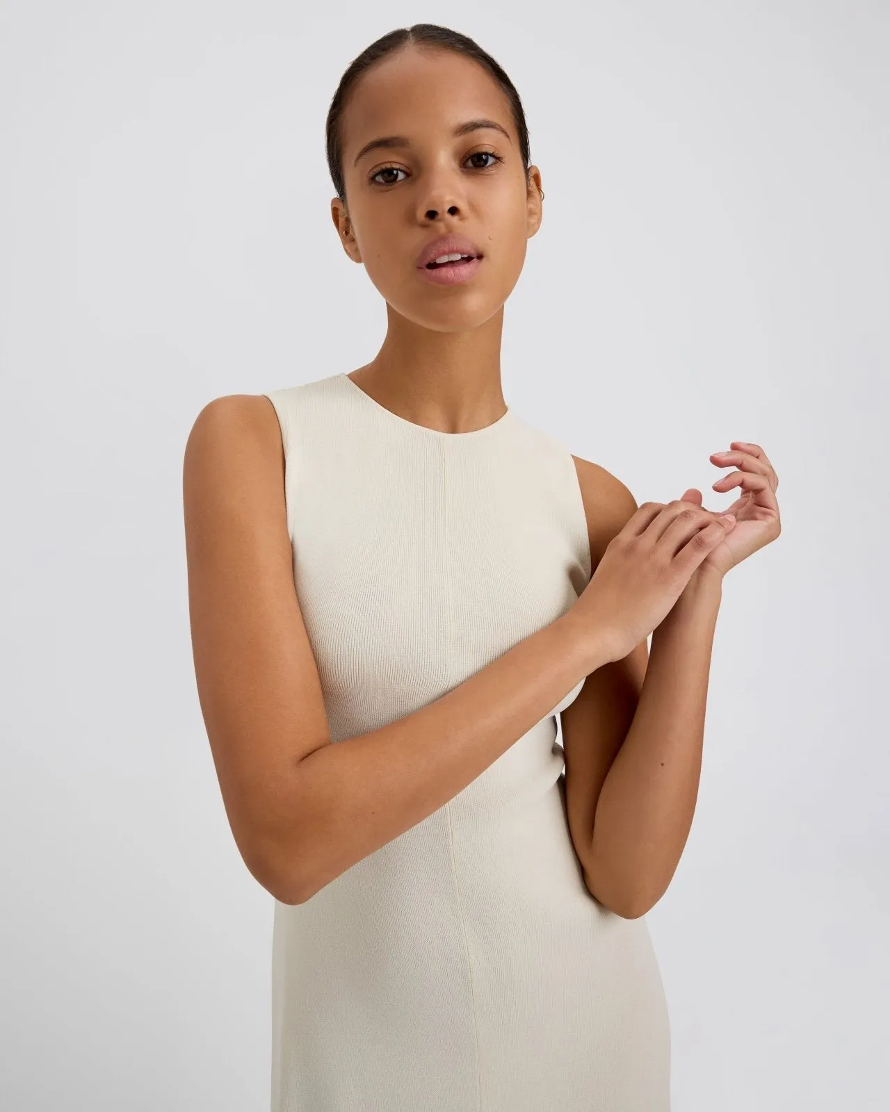 Lucerne Dress Ecru sold by SOLID & STRIPED product image thumbnail 5