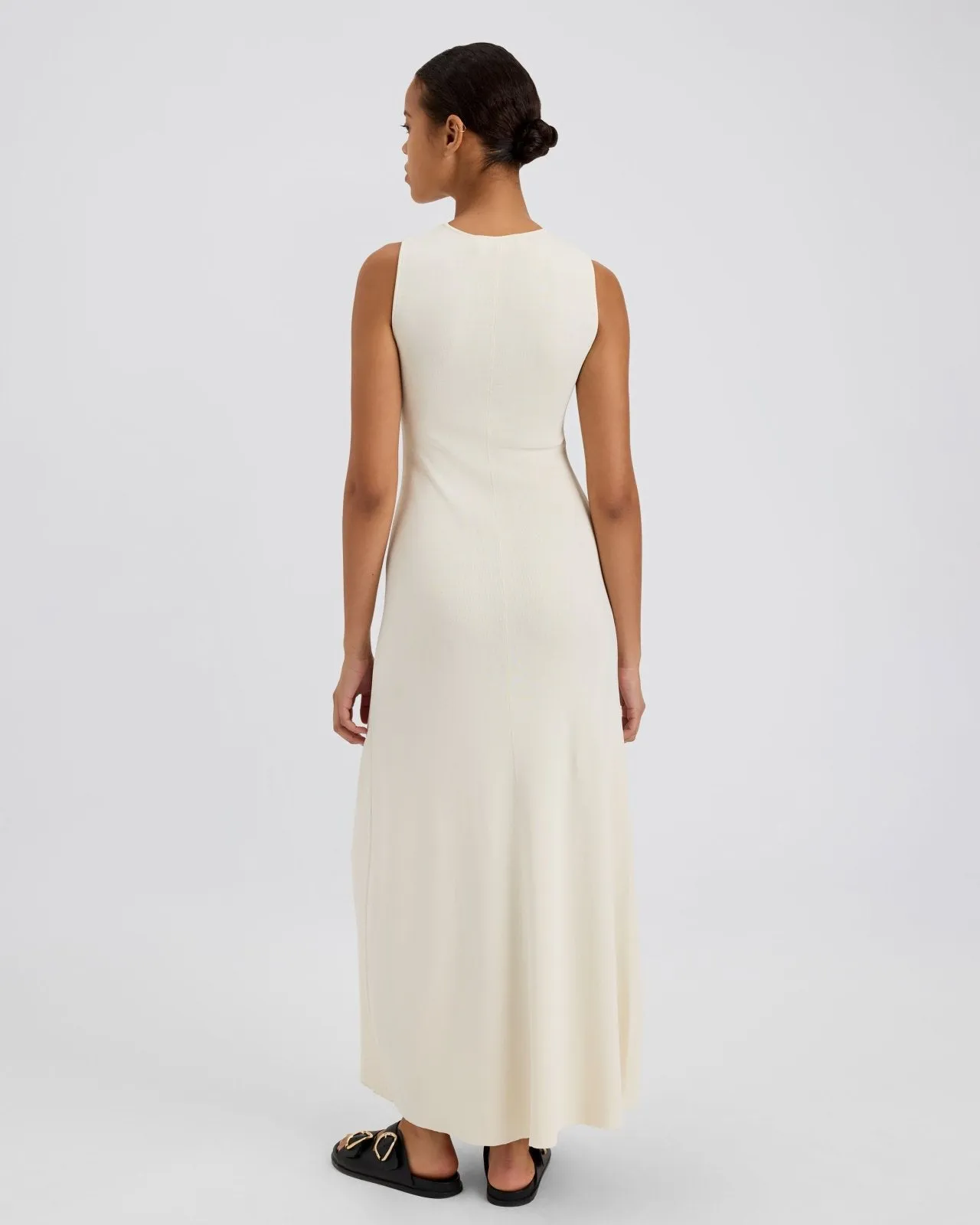 Lucerne Dress Ecru sold by SOLID & STRIPED product image thumbnail 3