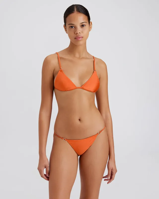 Ilona Bikini Top Tangerine sold by SOLID & STRIPED