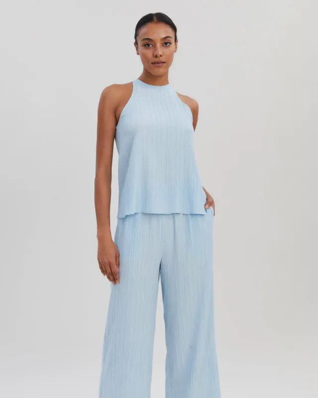 Milly Top Powder Blue sold by SOLID & STRIPED