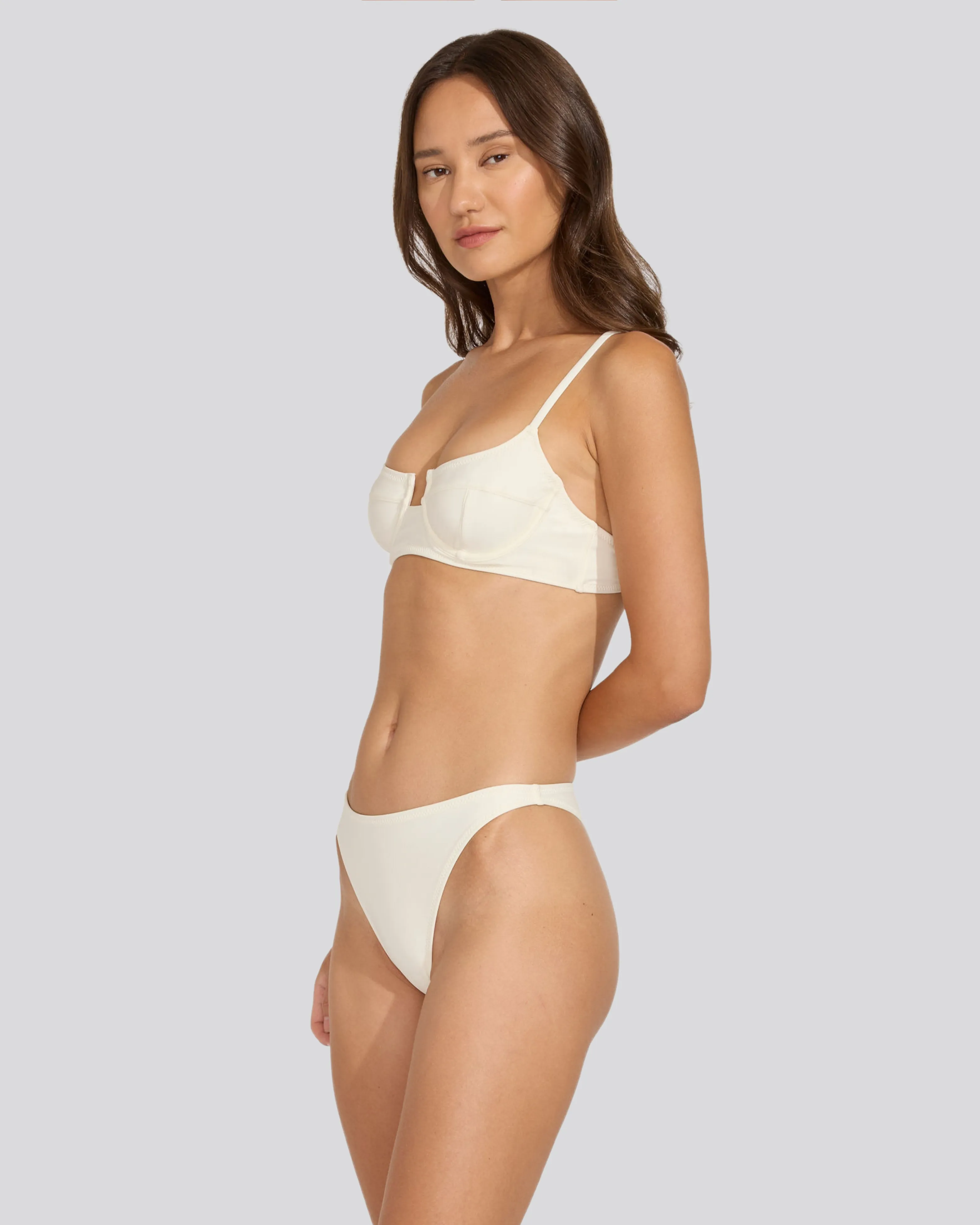 Harley Bikini Top Cream sold by SOLID & STRIPED product image thumbnail 4