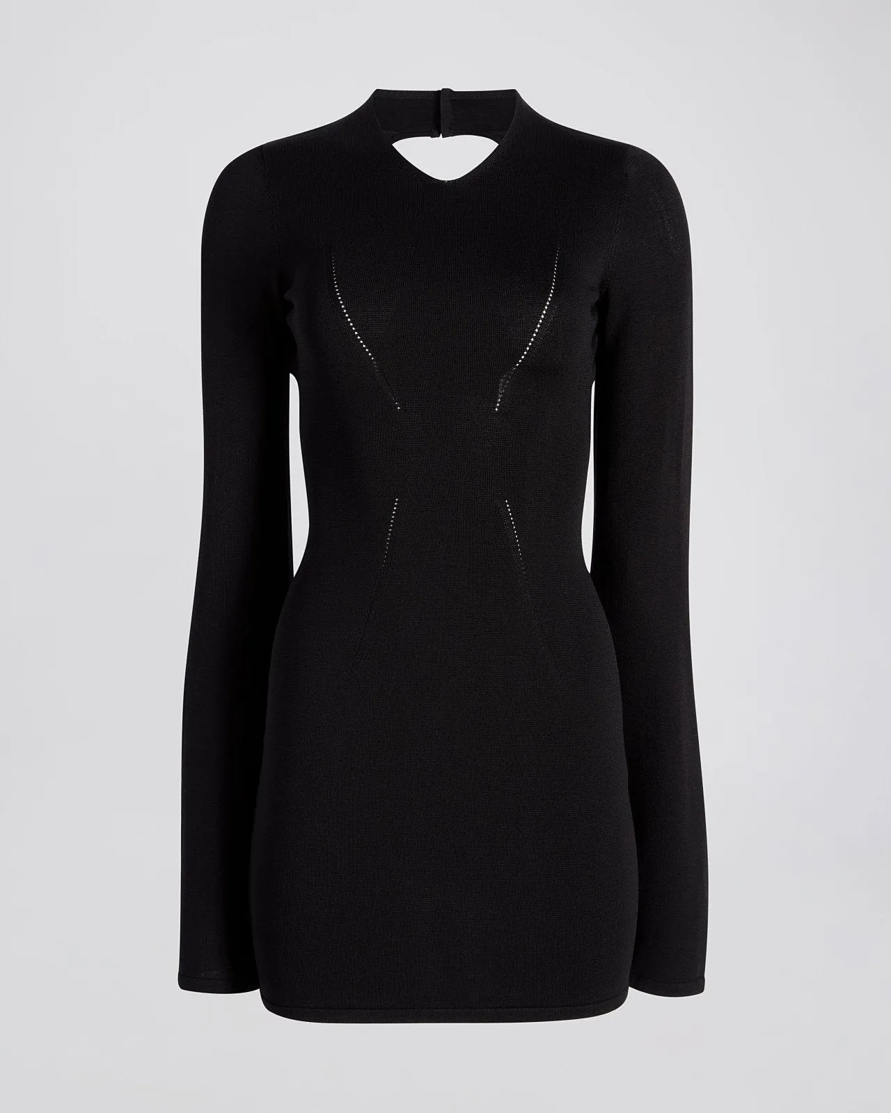 Narcia Knit Openback Mini Dress Noir sold by SOLID & STRIPED product image thumbnail 2