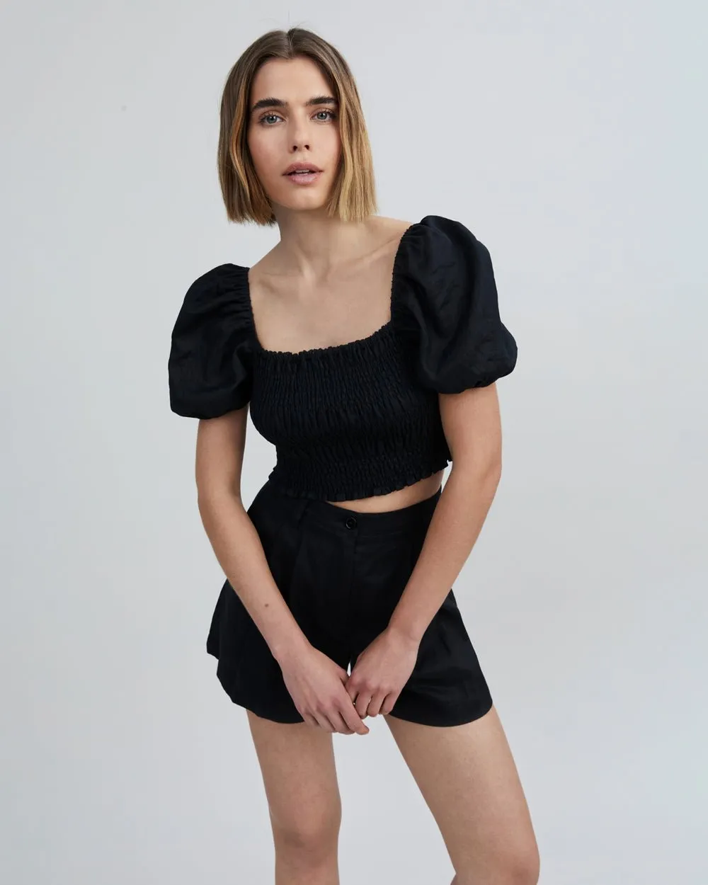 Corrina Top Noir sold by SOLID & STRIPED product image thumbnail 3