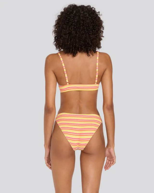 Rachel Ribbed Bikini Bottom Sorbet Stripe sold by SOLID & STRIPED