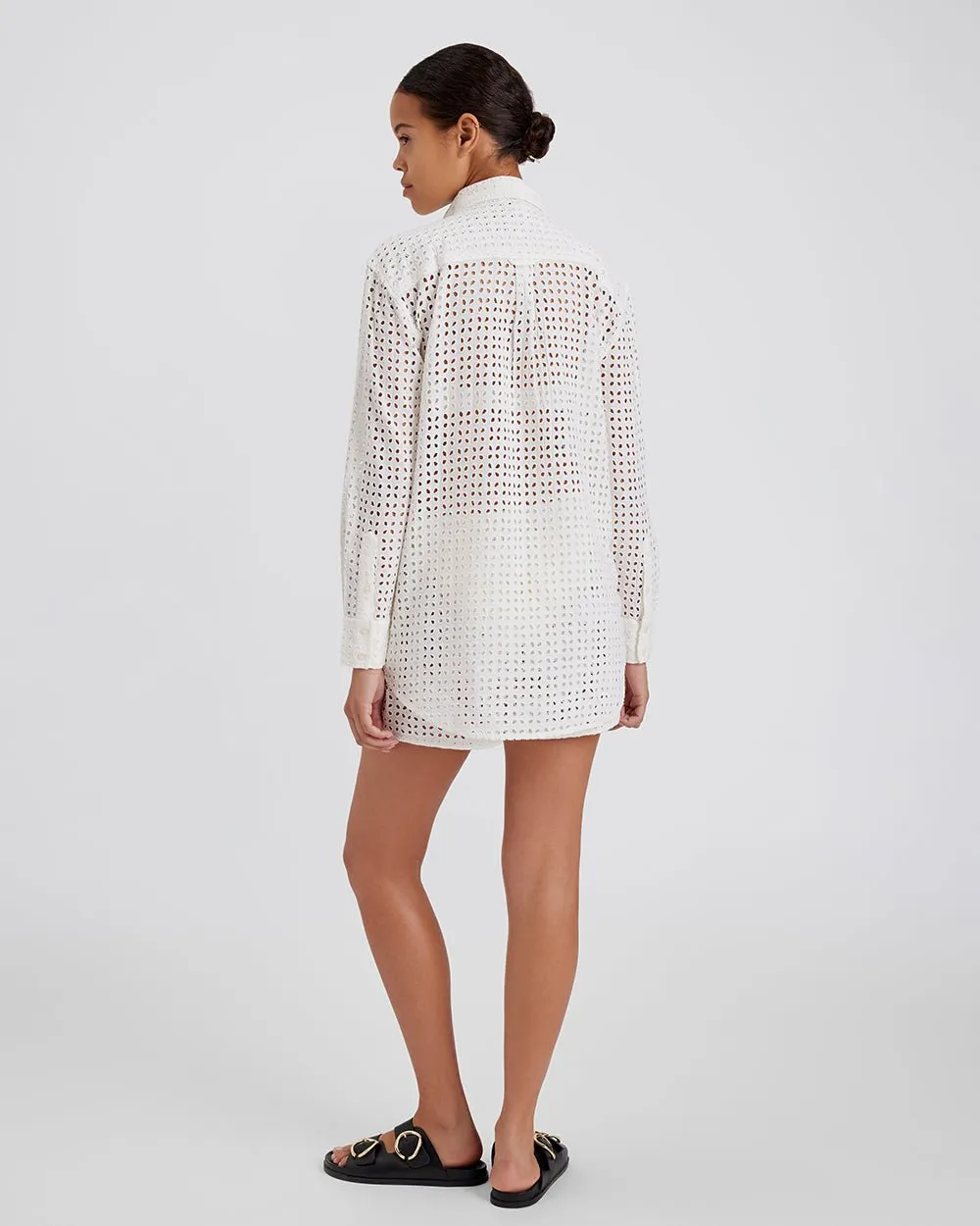 Oxford Tunic Leaf Eyelet Brule sold by SOLID & STRIPED product image thumbnail 2