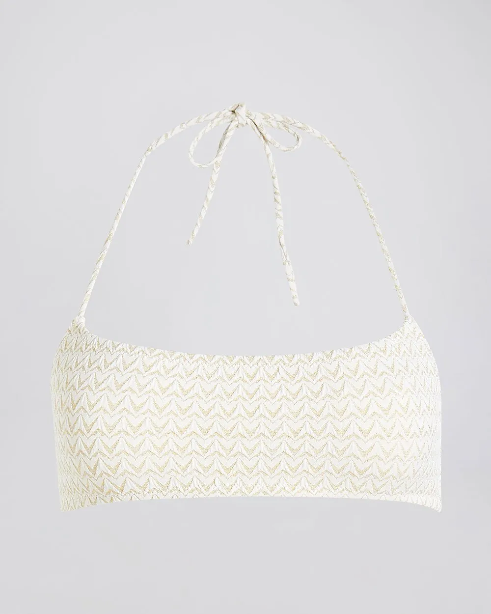 Odessa Bikini Top Jacquard Ecru sold by SOLID & STRIPED product image thumbnail 2