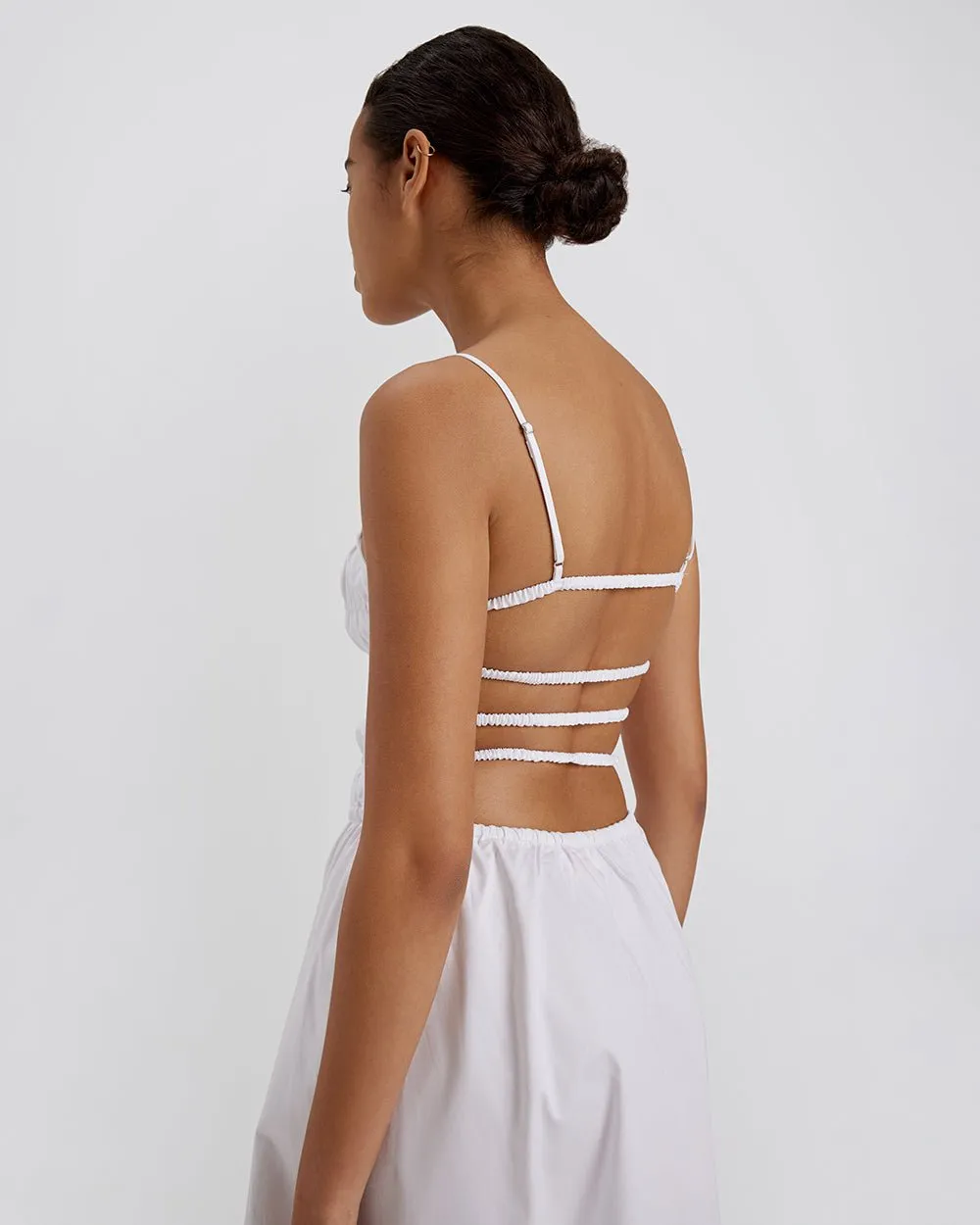 Delta Midi Dress Marshmallow sold by SOLID & STRIPED product image thumbnail 4