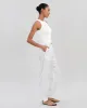 Taline Linen Pant Optic White sold by SOLID & STRIPED