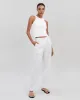 Taline Linen Pant Optic White sold by SOLID & STRIPED