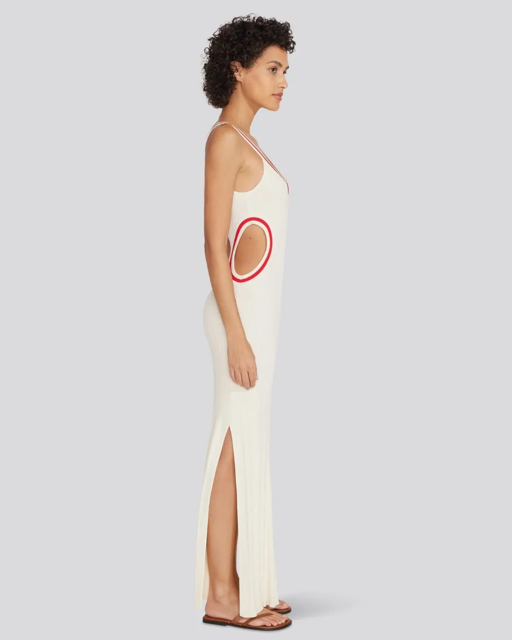 Lola Dress Brule Lipstick Red sold by SOLID & STRIPED product image thumbnail 3