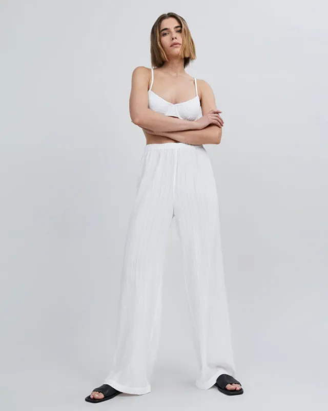 Milly Pant Optic White made by SOLID & STRIPED