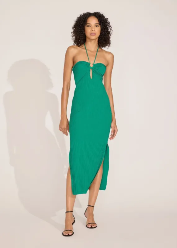Lisa Dress Lush Green sold by SOLID & STRIPED