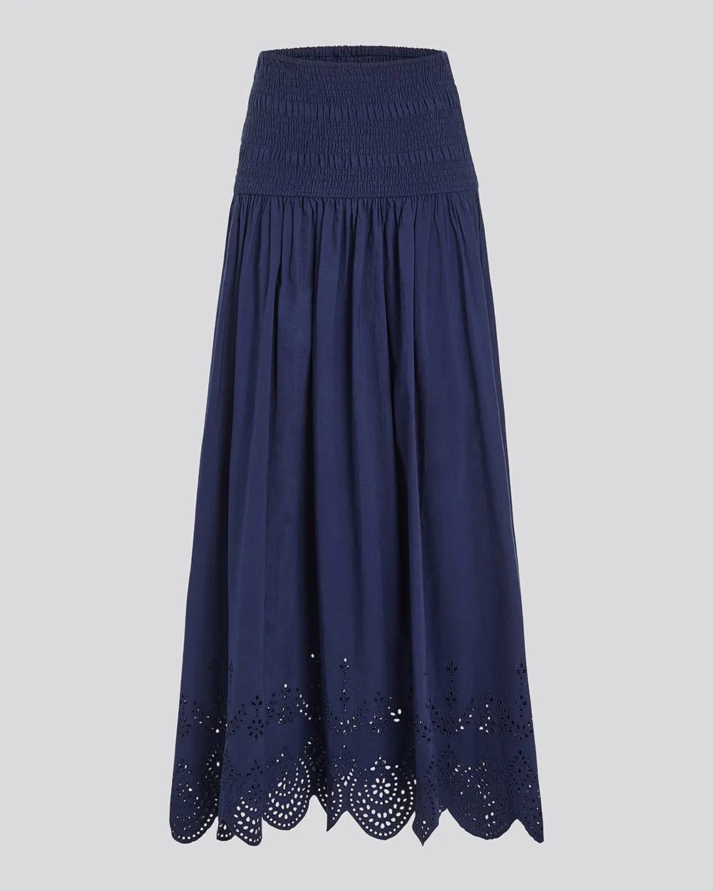 Eyelet Zaria Skirt French Navy sold by SOLID & STRIPED product image thumbnail 2