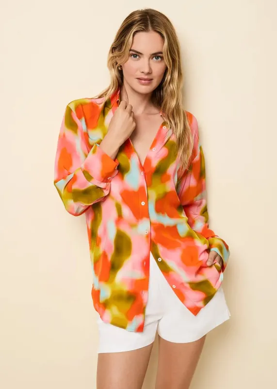 Obert Button Down Shirt Blur Print sold by SOLID & STRIPED