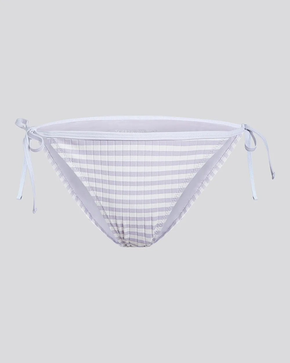 Iris Ribbed Bikini Bottom Lilac Stripe sold by SOLID & STRIPED product image thumbnail 2