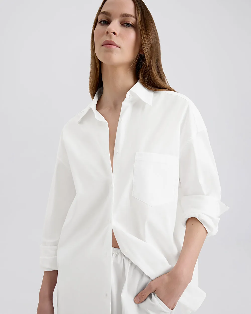 Jancy Button Down Shirt Optic White sold by SOLID & STRIPED product image thumbnail 5