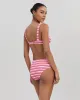 Lilo Ribbed Bikini Bottom Pink Multi Stripe sold by SOLID & STRIPED
