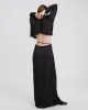 Leau Skirt Noir sold by SOLID & STRIPED
