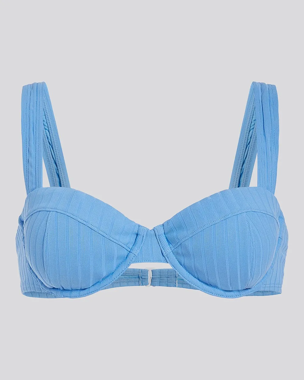 Lilo Ribbed Bikini Top Marina Blue sold by SOLID & STRIPED product image thumbnail 2
