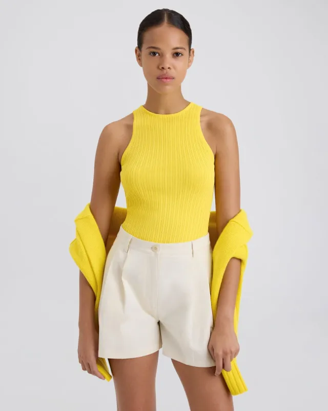 Varena Tank Sunglow sold by SOLID & STRIPED