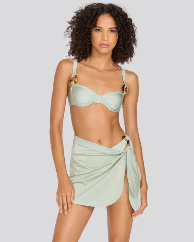 Mini Wrap Pareo Sage sold by SOLID & STRIPED