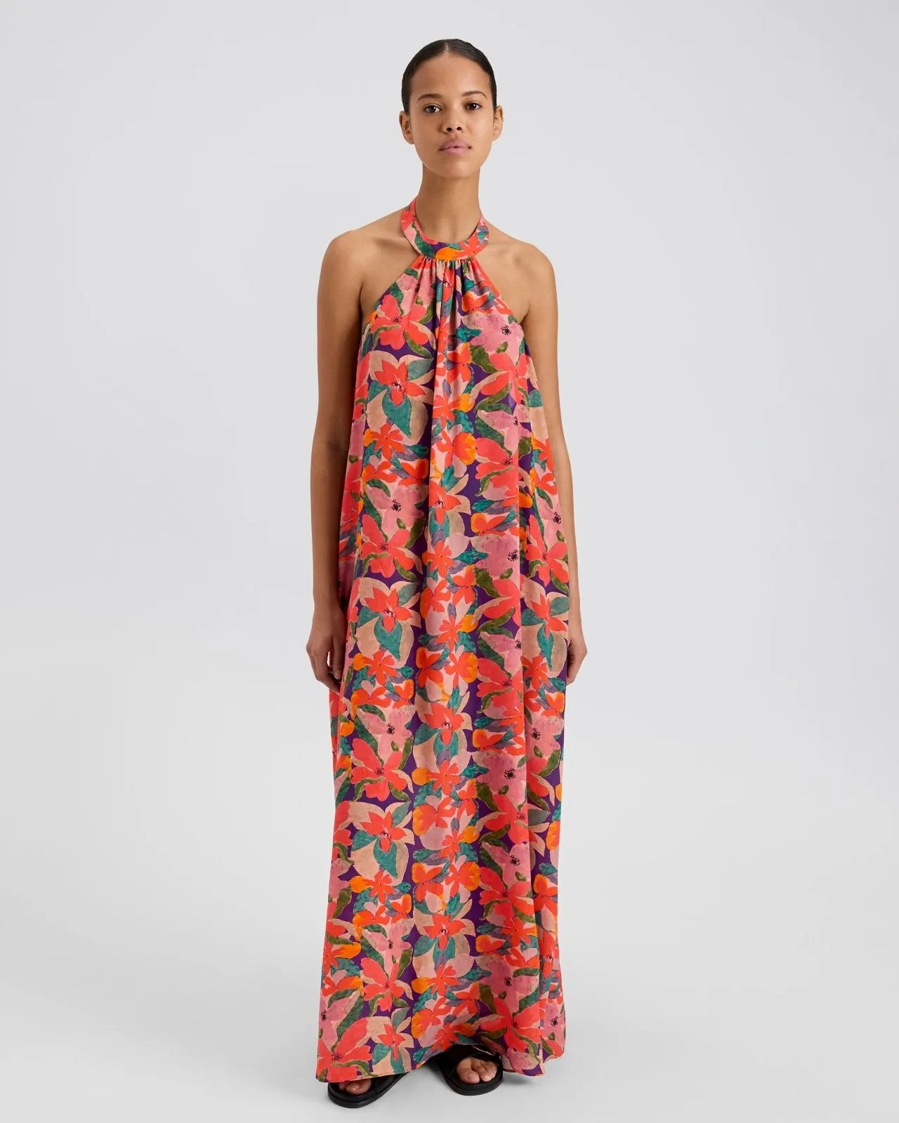 Viv Dress Flora Print sold by SOLID & STRIPED