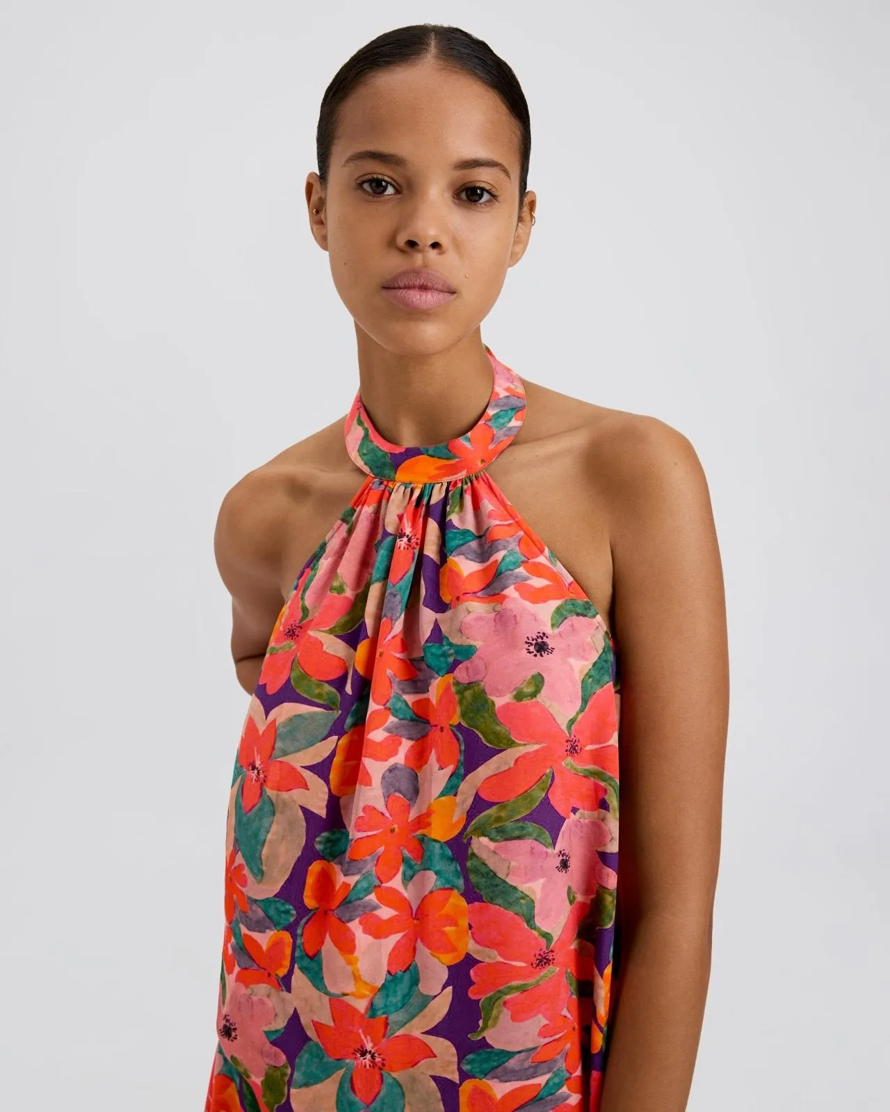 Viv Dress Flora Print sold by SOLID & STRIPED product image thumbnail 5