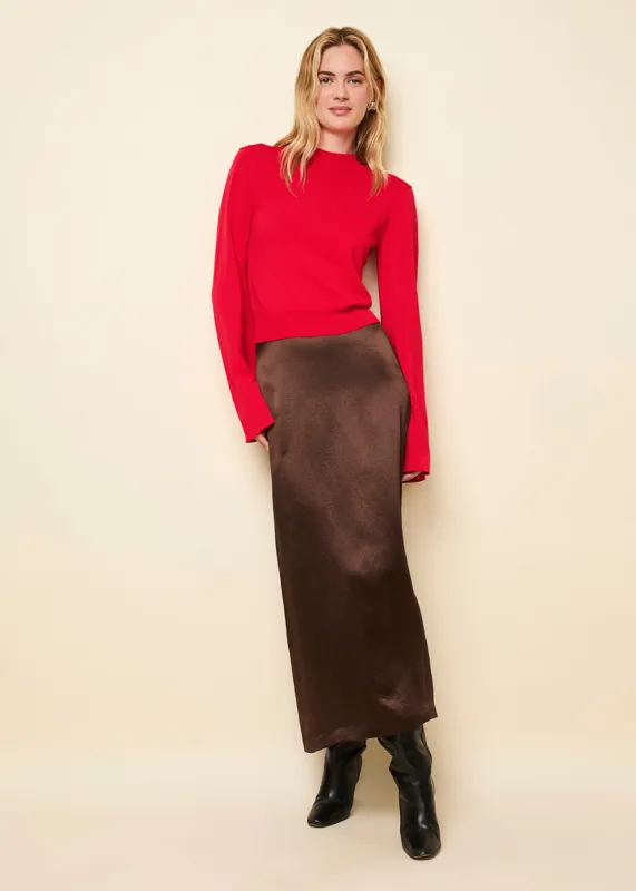 Valencia Skirt Espresso sold by SOLID & STRIPED