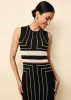 Lucerne Dress Black Border sold by SOLID & STRIPED