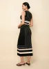 Lucerne Dress Black Border sold by SOLID & STRIPED
