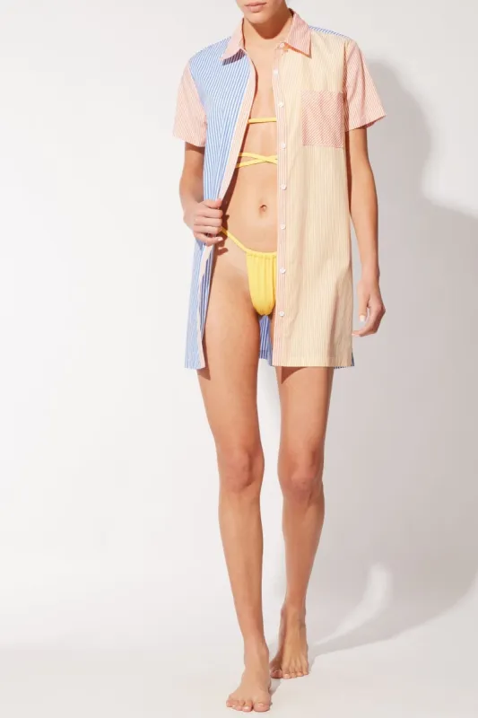 Cabana Dress Pacific Blue/Marmalade/Buttercup sold by SOLID & STRIPED