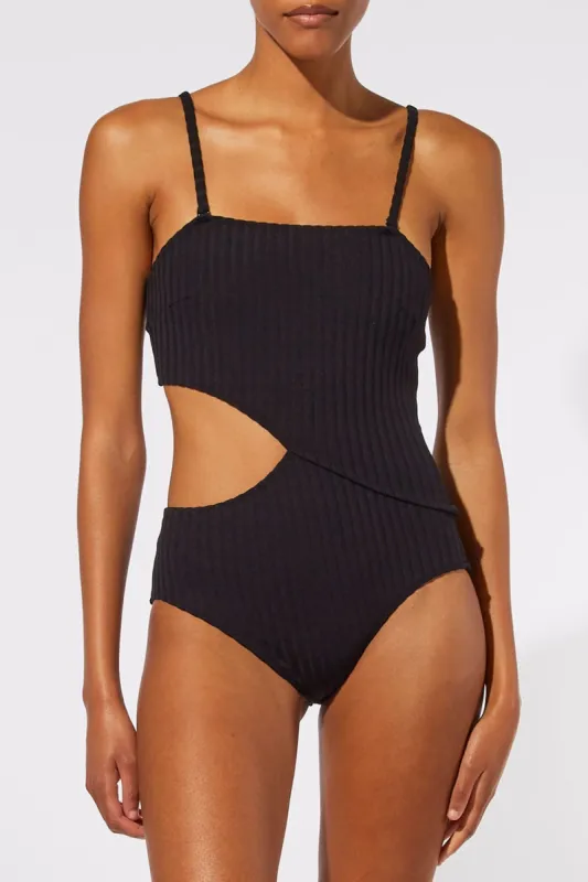 The Cameron Ribbed One Piece sold by SOLID & STRIPED