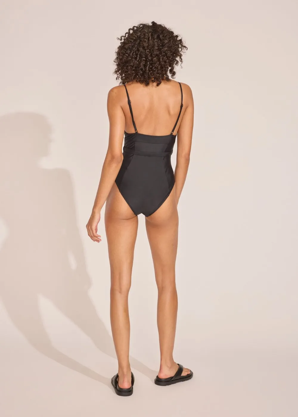 Spencer Belted One Piece Noir sold by SOLID & STRIPED product image thumbnail 2