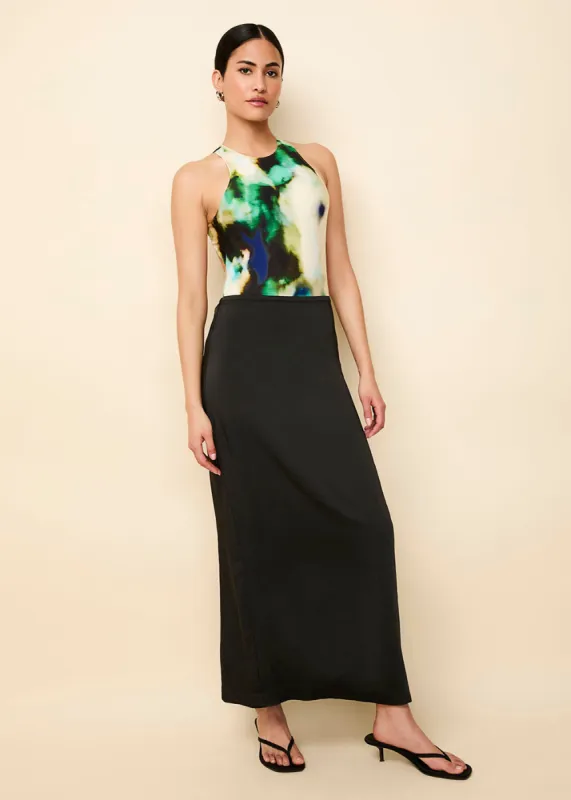 Valencia Skirt Noir sold by SOLID & STRIPED