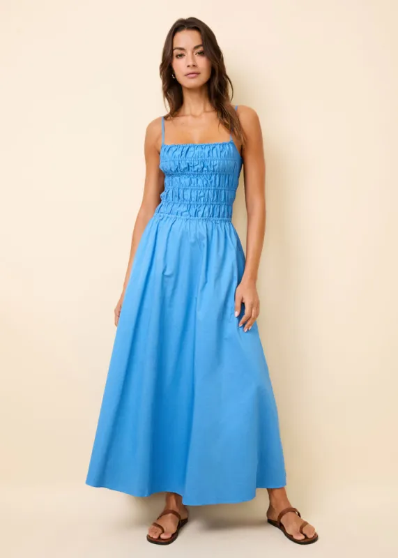 Delta Midi Dress Marina Blue sold by SOLID & STRIPED
