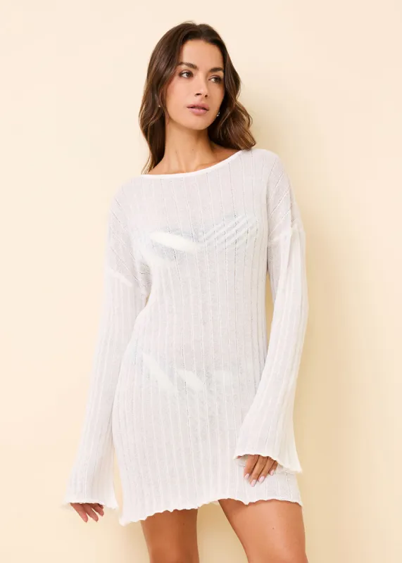 Nicki Ribbed Knit Dress Brule sold by SOLID & STRIPED