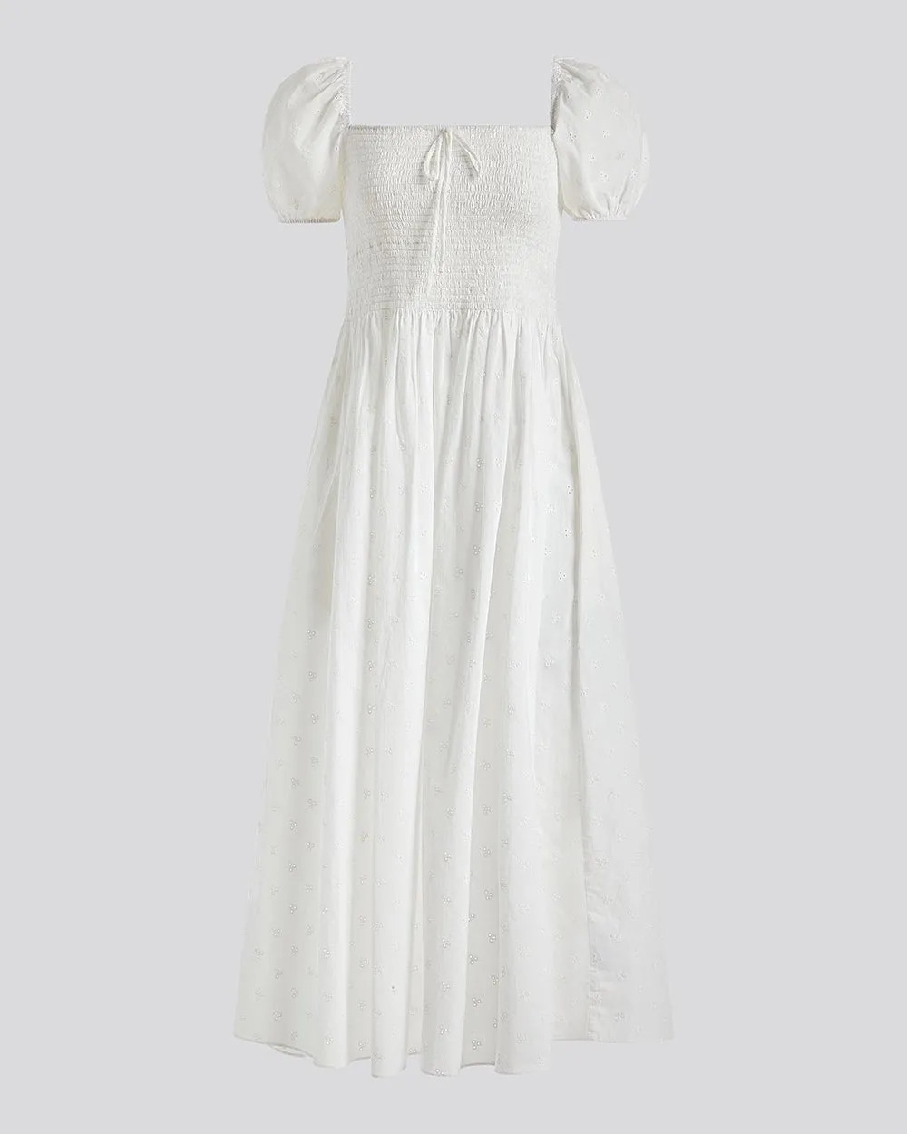Eyelet Corrina Dress Optic White sold by SOLID & STRIPED product image thumbnail 2