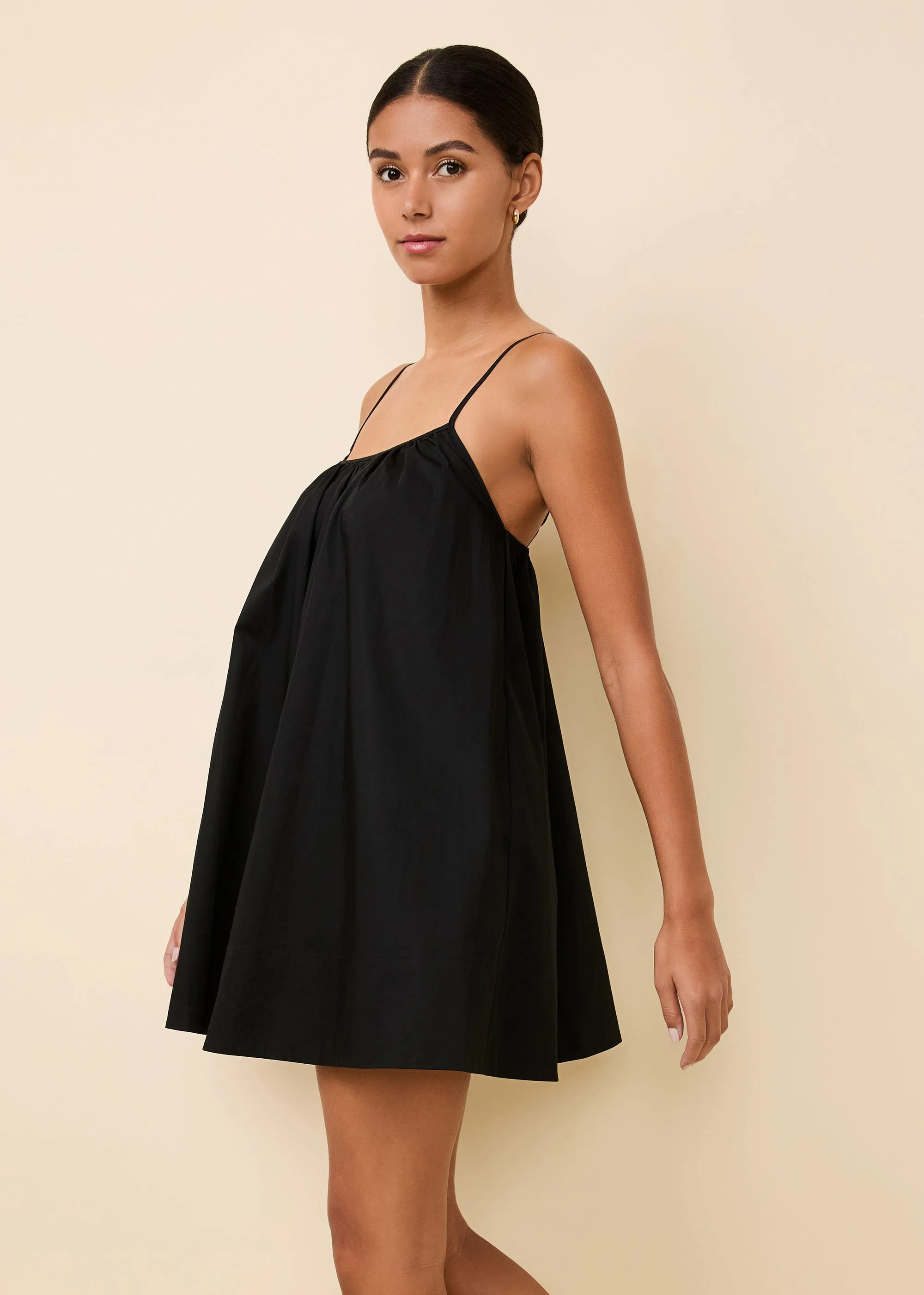 Lindsay Dress Poplin Noir sold by SOLID & STRIPED product image thumbnail 2